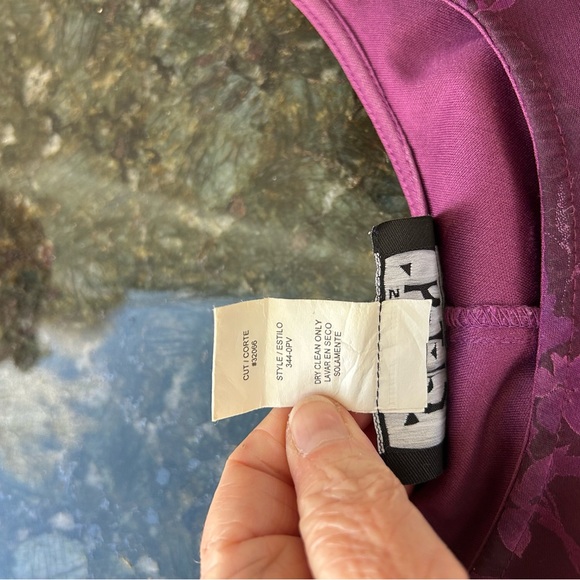 Vintage City Triangles floral sheer maxi dress. Whimsigoth. Vampy. Y2k. Purple - Picture 9 of 13